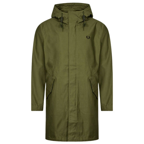 Fred Perry Hooded Shell Parka Green Jacket