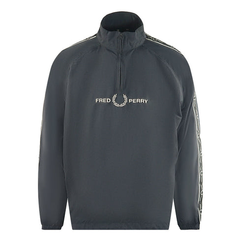 Fred Perry Taped Sleeve Black Shell Jacket J4561 102