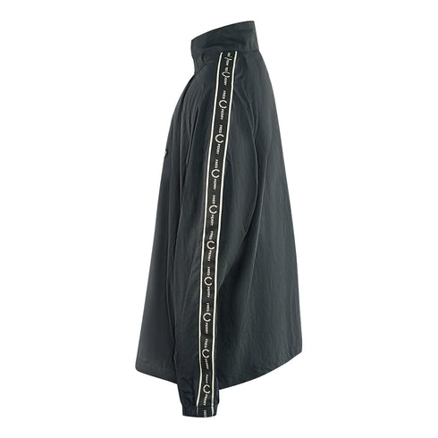 Fred Perry Taped Sleeve Black Shell Jacket J4561 102