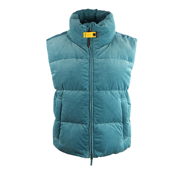 Parajumpers Jam Altaarea Blue Corduroy Down Gilet Jacket Jam 0236