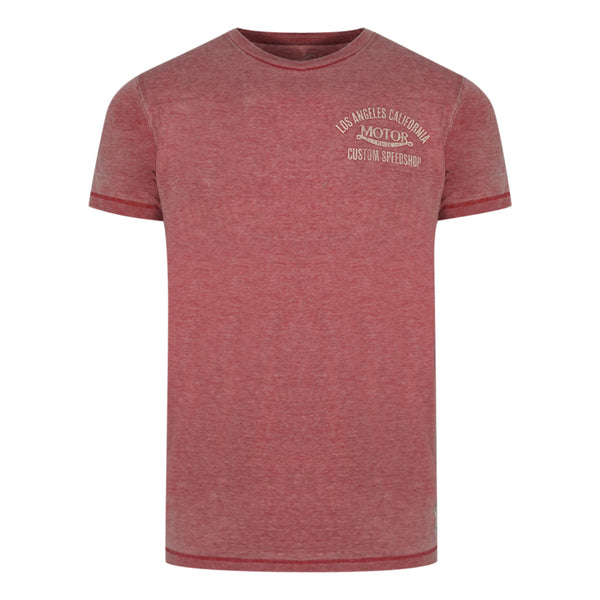 Jack And Jones Custom Motor Pink TShirt JJ Pink Tee