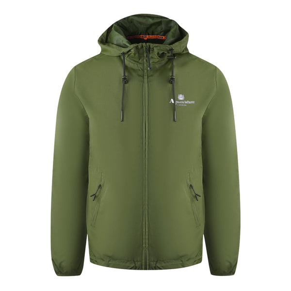 Aquascutum London Logo Army Green Active Windbreaker Jacket