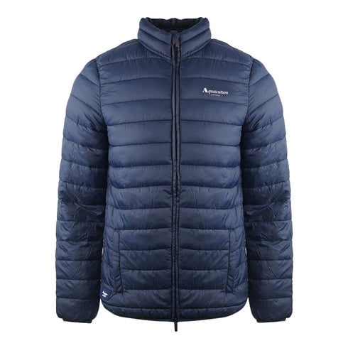 Aquascutum London Logo Navy Blue Active Jacket - Style Centre Wholesale