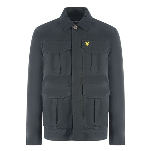 Lyle Scott Large Pockets Black Utility Jacket