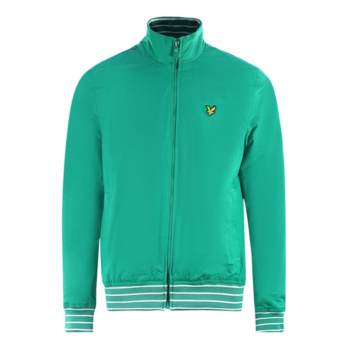Lyle Scott Tipped Funnel Neck Aqua Salt Jacket