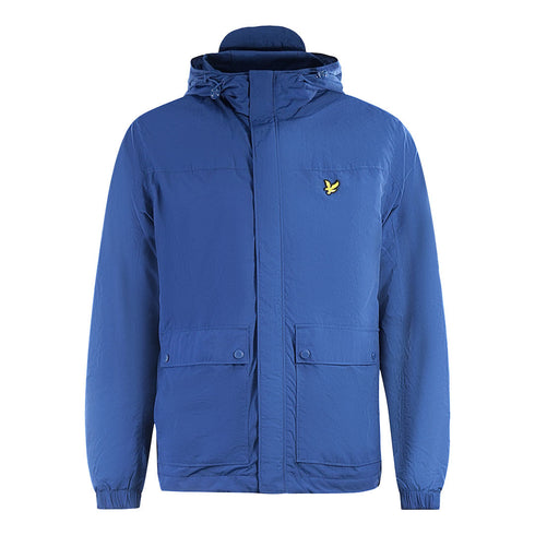 Lyle Scott Hooded Pocket Blue Jacket
