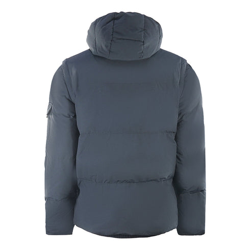 Lyle Scott 2 In 1 Ripstop Navy Blue Puffer Jacket