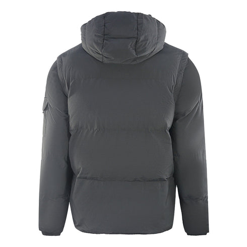 Lyle Scott 2 In 1 Ripstop Black Puffer Jacket