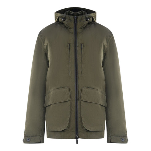 Lyle Scott Plain Hooded Green Jacket