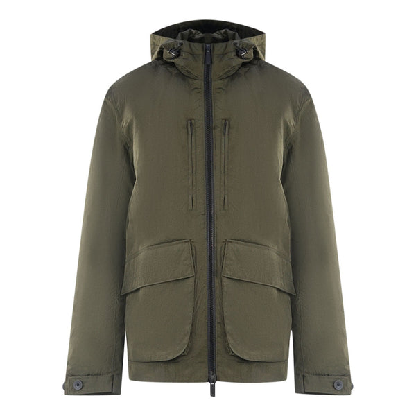 Lyle Scott Plain Hooded Green Jacket