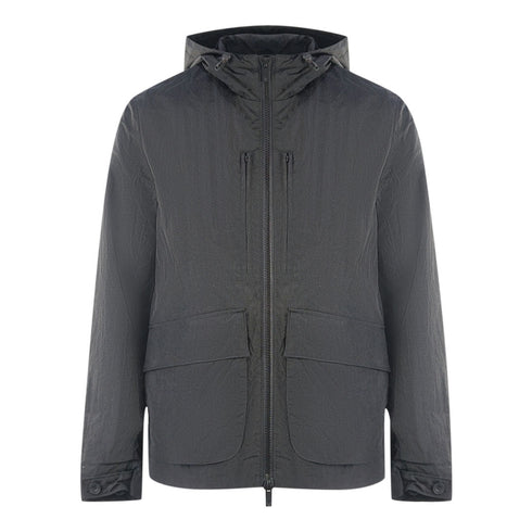Lyle Scott Plain Hooded Black Jacket