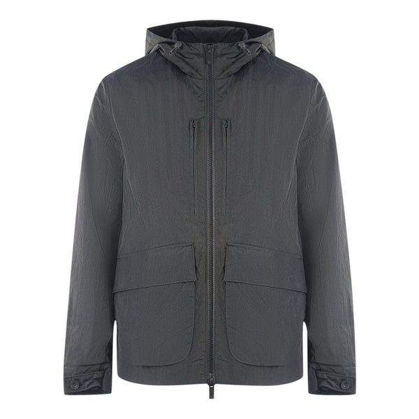 Lyle Scott Plain Hooded Black Jacket