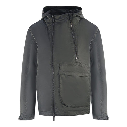 Lyle Scott Dual Zip Hooded Black Jacket
