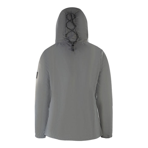 Lyle Scott Lightweight Reflective Grey Hooded Jacket