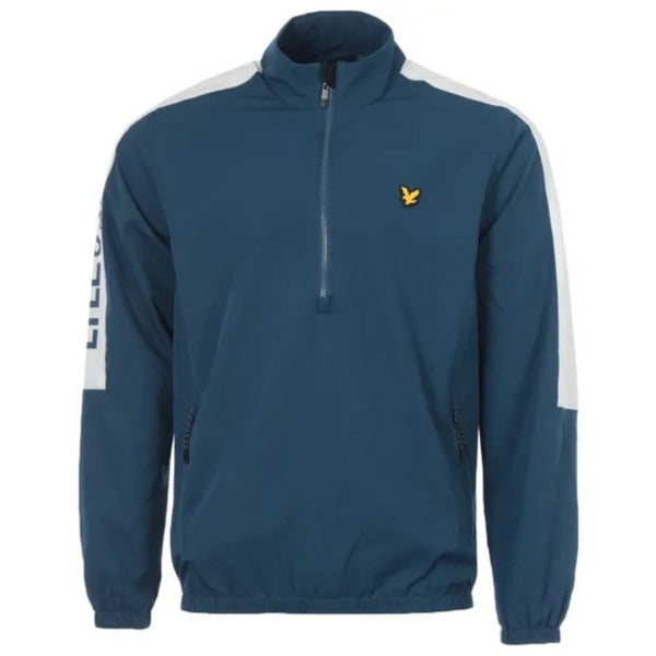 Lyle &cott Branded Half Zip Blue Jacket JK1582SP W329
