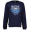 Kenzo Embroidered Varsity Tiger Icon Navy Blue Jumper K42 P216 5SW123 4XA K42