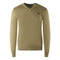 Fred Perry Warm Stone Beige V Neck Jumper