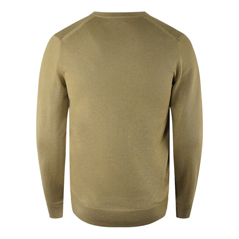 Fred Perry Classic V Neck Light Brown Jumper