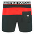 Karl Lagerfeld Taped Logo Black Swim Shorts