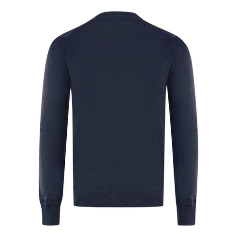 Lyle Scott Navy Blue Golf V Neck Sweater