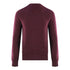 Lyle Scott Basket Weave Knitted Burgundy Sweater