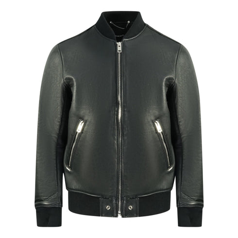 Diesel L-Bluff Black Leather Jacket