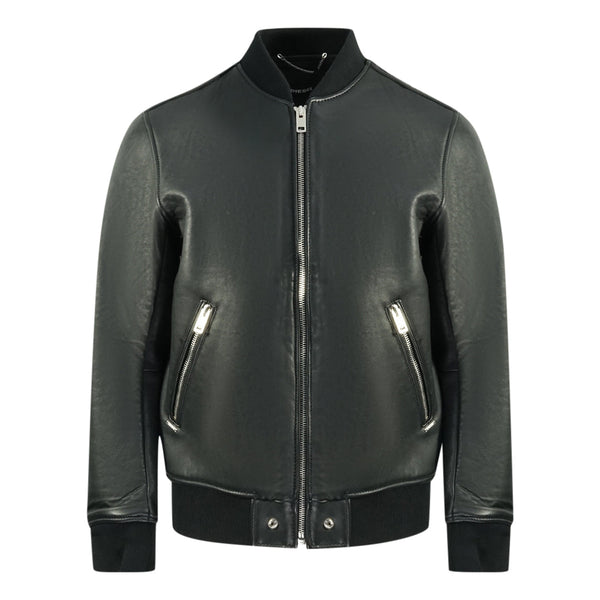 Diesel L-Bluff Black Leather Jacket