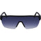 Lacoste Blue Gradient Lens Matte Black Sunglasses L989S 002