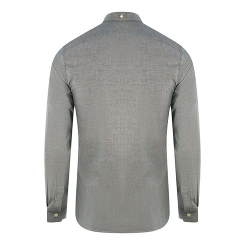 Lyle Scott Slim Fit Green Long Sleeved Oxford Shirt