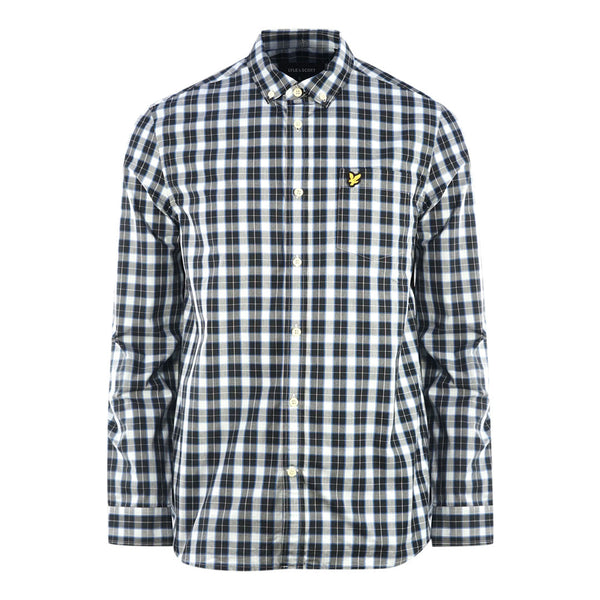 Lyle & Scott Jet Black Long Sleeved Poplin Shirt LW1309V W625