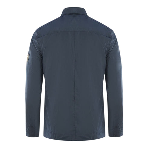 Lyle Scott Cotton Ripstop Navy Blue Overshirt Jacket