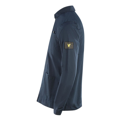 Lyle Scott Cotton Ripstop Navy Blue Overshirt Jacket