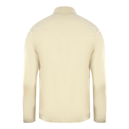 Lyle Scott Twill Beige Overshirt Jacket
