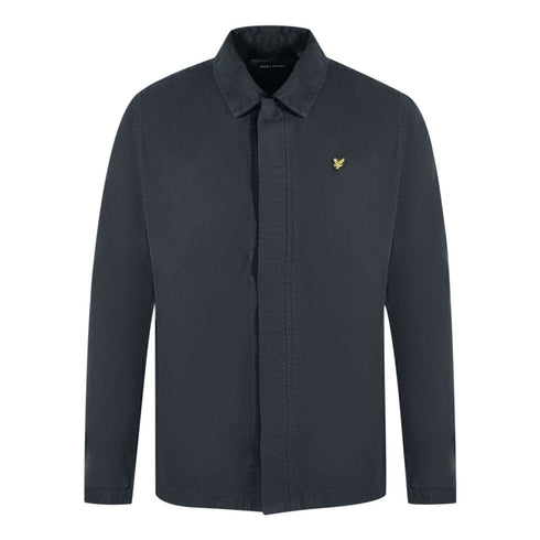 Lyle Scott Washed Drill Black Overshirt Jacket