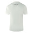 Fred Perry Large Flock Laurel Wreath Logo White T-Shirt M2669 100
