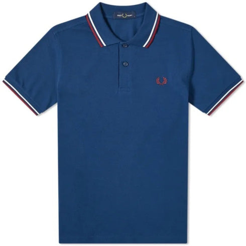 Fred Perry Twin Tipped M3600 588 Blue Polo Shirt