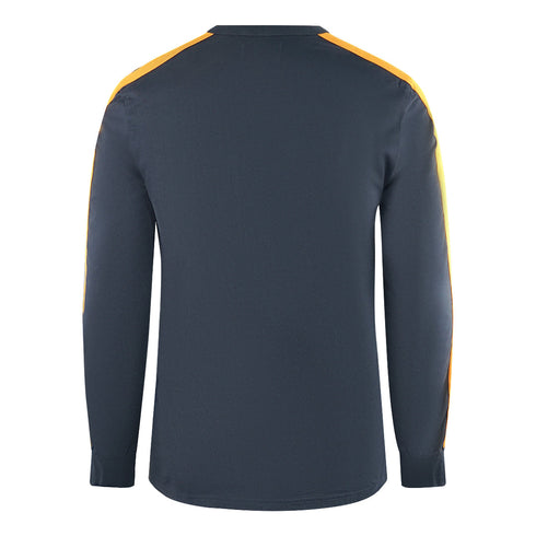Fred Perry Botanical Dye Long Sleeve Navy Blue T Shirt