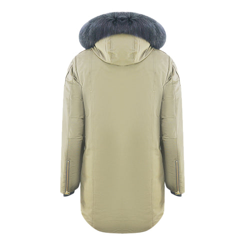 Moose Knuckles Stage Lake Black Trim Green Parka Down Jacket