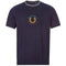 Fred Perry M8533 608 Sportswear Logo Navy Blue T Shirt