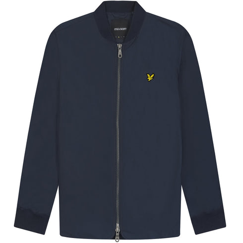 Lyle Scott Branded Navy Blue Bomber Jacket - Style Centre Wholesale