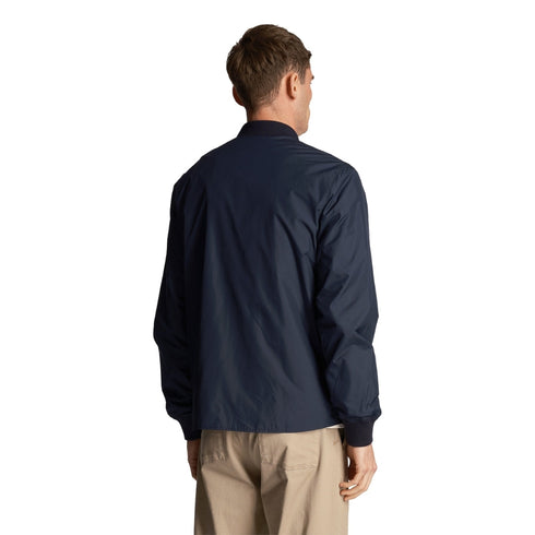 Lyle Scott Branded Navy Blue Bomber Jacket - Style Centre Wholesale