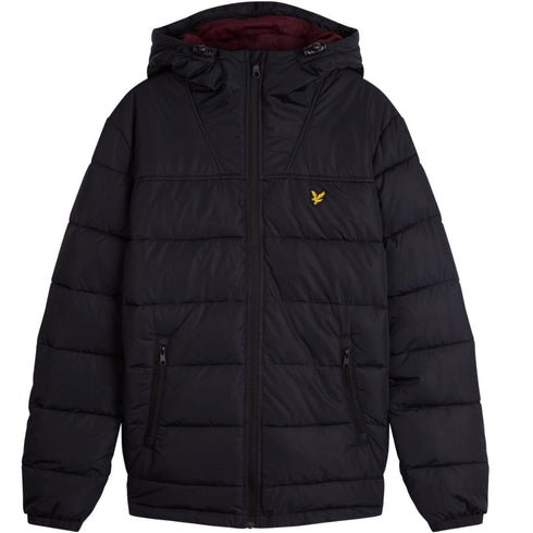 Lyle Scott Branded Black Hooded Jacket Jk1119V Z865