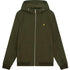Lyle Scott Branded Logo Olive Hooded Softshell Jacket