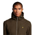 Lyle Scott Branded Logo Olive Hooded Softshell Jacket