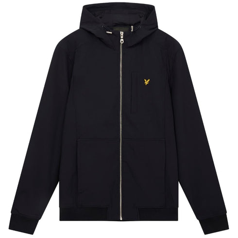 Lyle Scott Branded Dark Navy Hooded Softshell Jacket