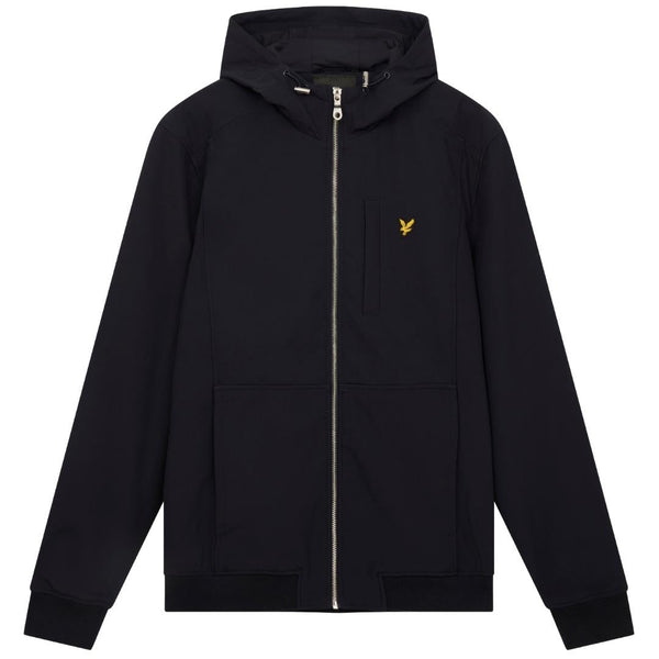Lyle Scott Branded Dark Navy Hooded Softshell Jacket