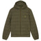 Lyle Scott Branded Olive Hooded Puffer Jacket