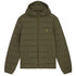Lyle & Scott Branded Olive Hooded Puffer Jacket L