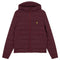 Lyle Scott Branded Burgundy Hooded Puffer Jacket