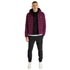 Lyle Scott Branded Burgundy Hooded Puffer Jacket